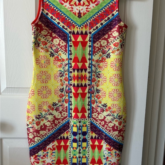 Peach PUFF Multi Colored Dress, M, Sleeveless, NWOT - Picture 5 of 11